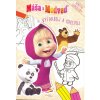 Máša a medveď - Vyfarbuj a nalepuj
