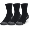 Unisex ponožky Under Armour, PERFORMANCE COTTON 3P MID Čierna,Sivá, L