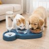 Dvojitá miska s dávkovačom vody pre psa a mačku (Praktický 3 v 1 set na kŕmenie a hydratáciu domácich zvierat)