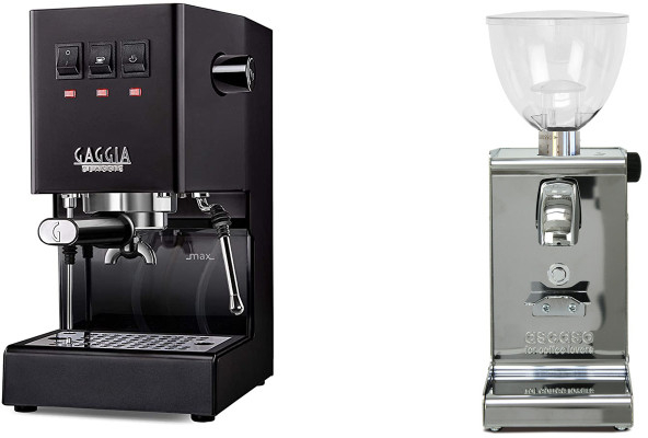 Set Gaggia New Classic EVO BC + Ascaso i-steel