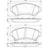 BOSCH Sada brzdových platničiek kotúčovej brzdy 0986424466