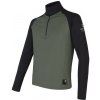 SENSOR Coolmax Thermo pánska mikina zip Olive Green/čierna - XXL