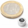 SOLLAU Neodymový magnet medzikružie D 8/5 mm, H 5 mm, N38, ponikelovaný