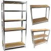 Kovový regál s 5 policami z MDF dosky 1800 x 900 x 400 mm, nosnosť police 175 kg, MAR-POL