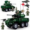 STAVEBNICA TANK Bojové vozidlo 6x6 EBRC JAGUAR OBRNENÉ VOZIDLO VOJSKO + LEGO ZBRANE
