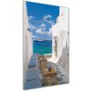 Vertikálny foto obraz sklenený Grécke ulice 50x100 cm