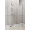 RADAWAY EUPHORIA W4 80cm pevná stena do kombinácie / sprchový kút Walk-in IV, profil chróm, sklo číre, 383140-01-01