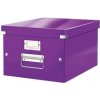 Leitz Střední univerzální krabice Click & Store, Purpurová