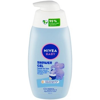 Nivea Baby sprchovací gél pre celé telo a vlásky 200 ml