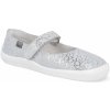 Beda Barefoot baleríny Silver shine strieborné