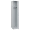 Šatňová skriňa Basis C+P, 1 oddelenie, 300 x 500 x 1850 mm, sivé dvere