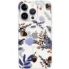 AppleKing transparentný kryt so vzorom kvetín a MagSafe pre iPhone 13 Pro Max - svetlomodrý - možnosť vrátiť tovar ZADARMO do 30tich dní