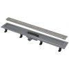 Alcadrain Odtokové žľaby - Sprchový žľab Simple 75 cm, s nerezovým okrajom, s roštom, nerezová mat APZ18-750M