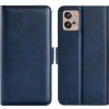 Peňaženkové kožené puzdro DUAL-SIDE na Motorola Moto G32 - Tmavomodrá