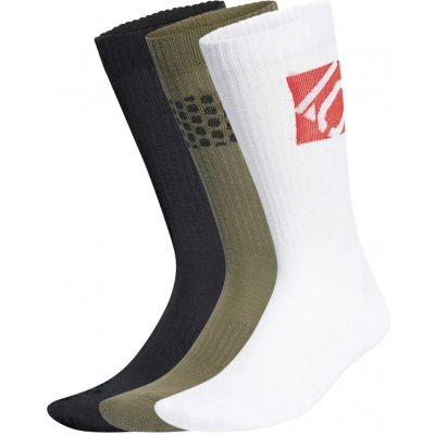 Five Ten CREW SOCKS 3PACK Black White Olive