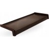 Vonkajší parapet STAL oceľový, PVC krytky šír. 12,5cm dl. 90cm HNEDÝ