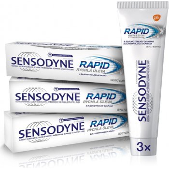 Sensodyne Zubní pasta Rapid Whitening 75 ml 3 ks