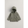 MIKINA GANT SHIELD FULL ZIP HOODIE MUTED GREEN