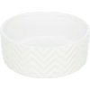 Trixie keramická miska vrúbkovaná biela 0,9 l/16 cm