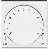 Termostat univerzálny s otočným nastavením teploty, biela / dymová čierna, ABB Levit 3292H-A10101 62