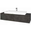 Dreja Kúpeľňová skrinka MODULE SZZ12 140 umývadlo Glance - D16 Tmavý betón / D16 Tmavý betón