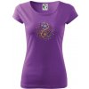 Yin & Yang strom - zima, leto - Dámske tričko Pure - 2XL ( Fialová )