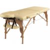 Medimas - drevené masážne lehátko Prosport 2 MOBI - farba béžová