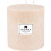 AROMKA Prírodná vonná sviečka palmová, Vanilka, Valec 3 knôty, priemer 11,4 cm, výška 12 cm