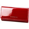 Gregorio CB-100 červená lakovaná dámska peňaženka 18,5 x 10 x 4 cm