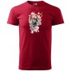 Sablio Tričko s potlačou Tiger Paint 1 - červené 2XL