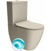 PURA WC kombi, Swirlflush, spodný/zadný odpad, creta dual-mat
