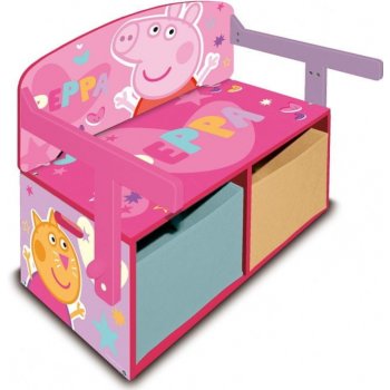 Arditex detský drevený nábytok 3v1 Peppa Pig lavička box na hračky stolík  PP13986 od 83,3 € - Heureka.sk