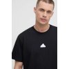 Bavlnené tričko adidas pánske, čierna farba, s nášivkou, IR5171 S