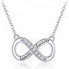 Glory strieborný náhrdelník Nekonečno family forever S1063