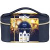 Nivea Q10 & Vitamine Care Plus spevňujúce telové mlieko 400 ml + Nivea Apricot & Apricot seed Oil upokojujúci sprchový gél 250 ml + Nivea Q10 Anti-Age Care krém na ruky obnovujúci pružnosť p