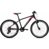 Detský bicykel 24 Kross Level JR 2.0 2024 čierno/červený