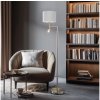Eglo | Eglo - LED Stojacia lampa TUNJA 1xE27/60W/230V + LED/2,1W pr. 30 cm chróm/biela | EG32514A