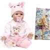 Reborn realistická bábika ako živé dieťa 55 cm keiumi bábätko detská ružová
