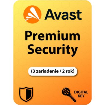 AVAST PREMIUM SECURITY 3 lic. 24 mes.