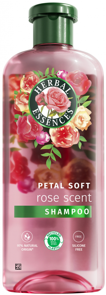 Herbal Essences Rose Scent Petal Soft šampón pre suché a poškodené vlasy 350 ml