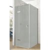 Hüppe Astra Ľavé krídlové dvere, 80 cm, strieborný profil/sklo Sand Plus PX0002.069.316