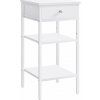 VASAGLE Nočný stolík biely 35 x 35 x 70 cm
