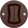 Kliklap | Kliklap - Retro dvojitý schodiskový vypínač bez rámika č. 6+6 bez rámika hnedá | KA0031