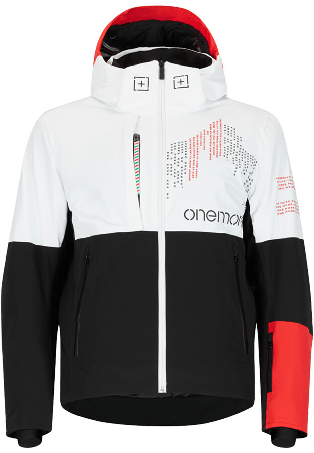 One more Insulated Ski Jacket Printed Olimpic White/Black/Bacio