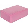 Yoga Block kostka na jógu růžová výška/ šířka: 10 cm