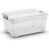 Keter Plastový úložný box Moover box L 45 l 58 x 38 x 27 transparentné veko