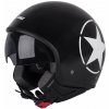 Helma na skúter W-TEC FS-710S Revolt Black Farba čierna s hviezdou, Veľkosť XS (53-54)