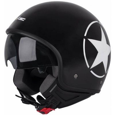 Helma na skúter W-TEC FS-710S Revolt Black Farba čierna s hviezdou, Veľkosť XL (61-62)