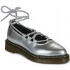 Dr. Martens Balerínky/Babies Elphie II Lace Up Silver Metallic Patent Lamper Strieborná
