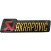 ALU EMBLEMAT AKRAPOVIC NÁLEPKA NA VÝFUK 10x2,6 CM